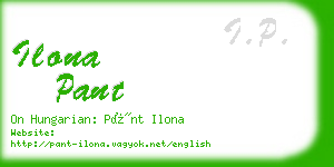 ilona pant business card